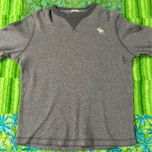 Gray Abercrombie & Fitch Muscle Sweatshirt - Large